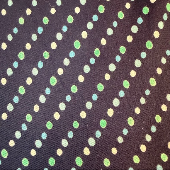 LANDS’ END Women’s Size XL Dress Maxi Length Polka Dot Stretch Side Slits - Picture 15 of 15